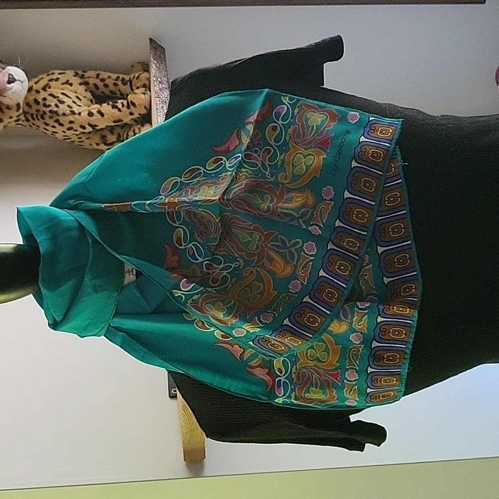 Vintage Liz Claiborne silk scarf